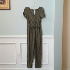 Derek Heart Olive Green Jumpsuit